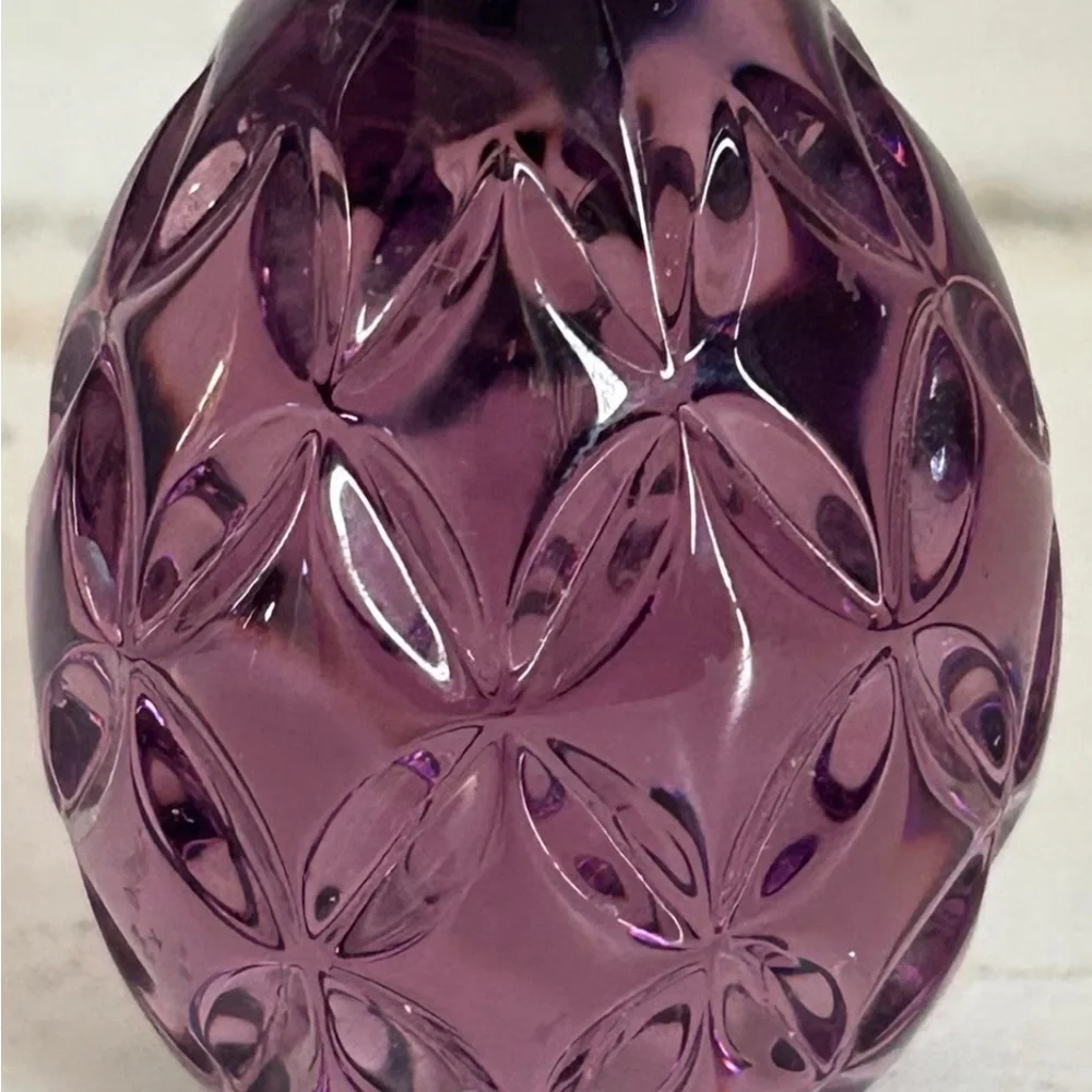 Waterford Purple Crystal Accents Geometric Decor